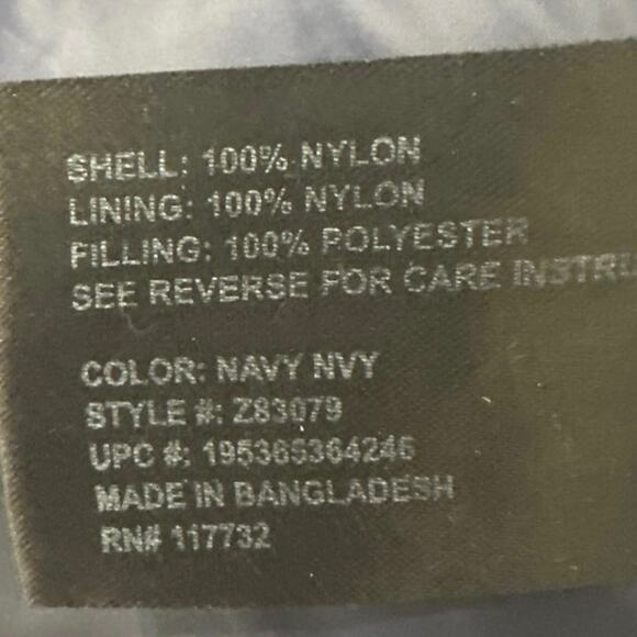 ZeroXposure Quilted puffer jacket Mens Lg Deep Navy lightweight wind resistant - Picture 7 of 8